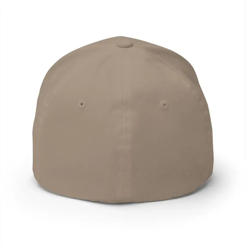 Tan fitted baseball cap showcasing Newport Rhode Island embroidery for stylish casual wear
