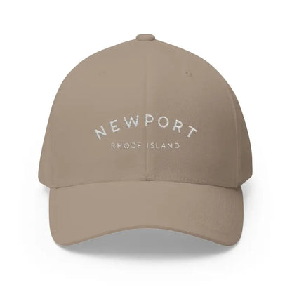 Khaki baseball cap from Newport Rhode Island Embroidered Cap for stylish casual wear