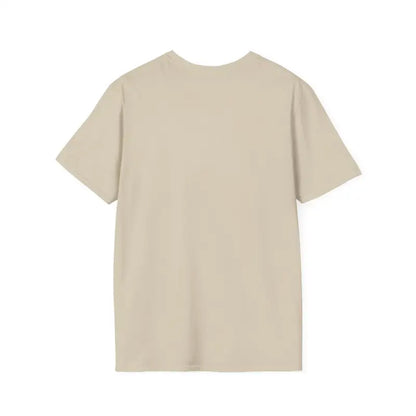 Beige short-sleeved Newport Sailing Softstyle Unisex T-Shirt displayed on a mannequin
