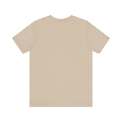 Beige short-sleeved Newport Surfing Inspired Unisex Jersey Tee for casual wear