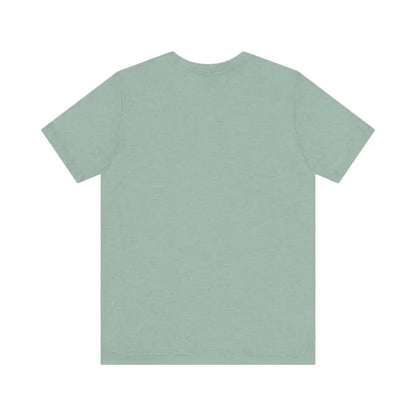 Seafoam green Newport Surfing Inspired Unisex Jersey Tee displayed on a flat surface