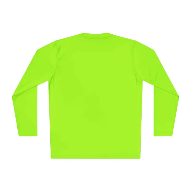 Neon green Newport Unisex Lightweight Long Sleeve Tee displayed on a neutral background