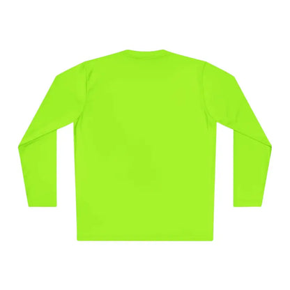 Neon green Newport Unisex Lightweight Long Sleeve Tee displayed on a neutral background