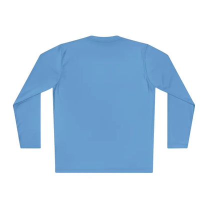 Light blue Newport Unisex Lightweight Long Sleeve Tee with long sleeves displayed