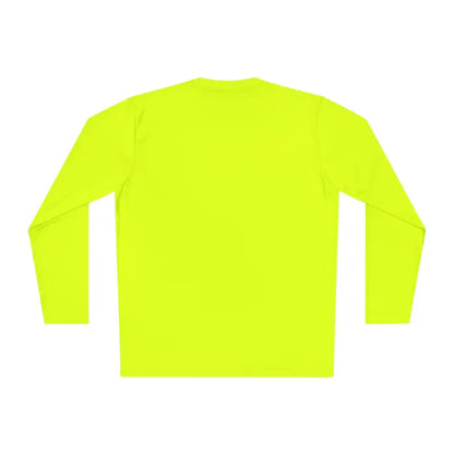 Neon yellow Newport Unisex Lightweight Long Sleeve Tee displayed on a mannequin