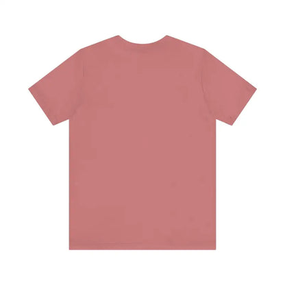Rose-colored Nobody Likes a Shady Beach Unisex Tee displayed on a neutral background