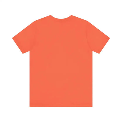 Coral-colored Nobody Likes a Shady Beach Unisex Tee on display for sale