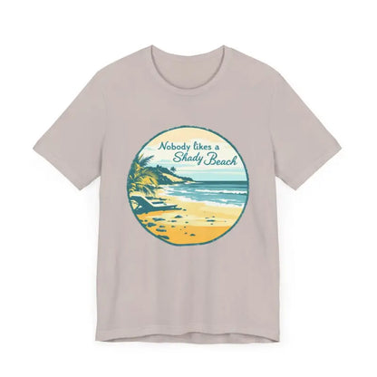 Unisex T-shirt featuring a beach graphic from Nobody Likes a Shady Beach collection
