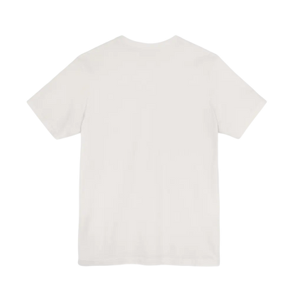 White short-sleeved t-shirt from Peach Retro Bus Unisex Jersey Tee collection