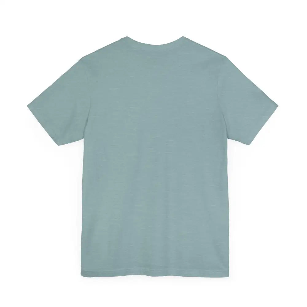 Light blue Peach Trophy Girlfriend Unisex T Shirt displayed on a white background