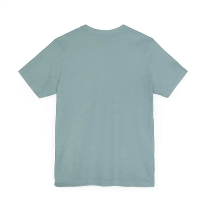 Light blue Peach Trophy Girlfriend Unisex T Shirt displayed on a white background