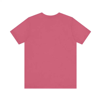 Rose-colored Peach Trophy Girlfriend Unisex T Shirt displayed against a neutral background