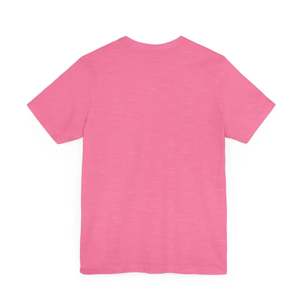Pink short-sleeved Peach Trophy Girlfriend Unisex T Shirt for casual wear