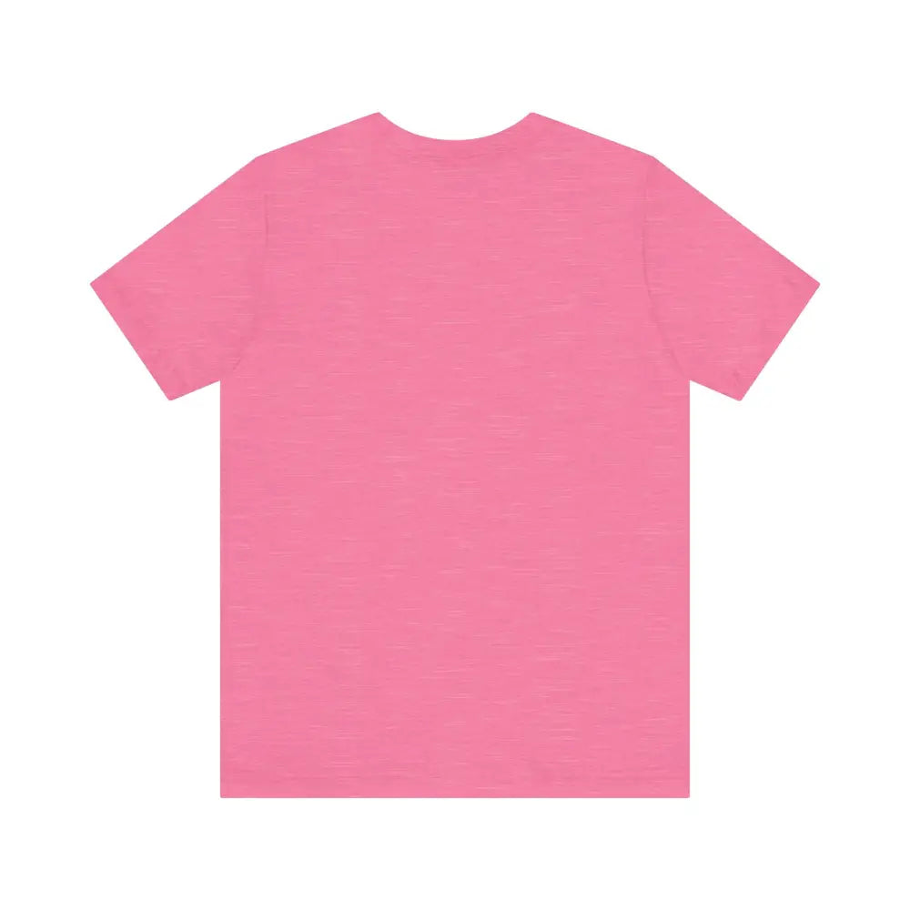 Pink Peach Trophy Girlfriend Unisex T-Shirt displayed on a neutral background