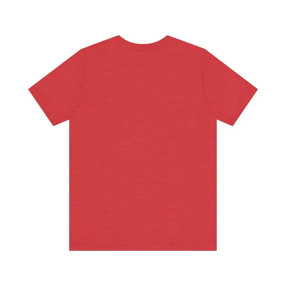 Red short-sleeve Peach Trophy Girlfriend Unisex T-Shirt displayed on a neutral background