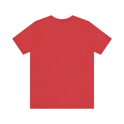 Red short-sleeve Peach Trophy Girlfriend Unisex T-Shirt displayed on a neutral background