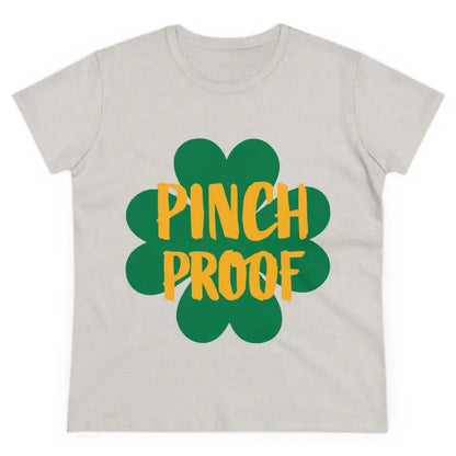 St. Patrick’s Day t-shirt featuring Pinch Proof Irish Joke design for women