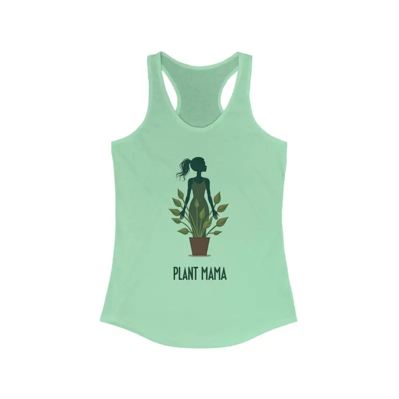 Mint green tank top from Plant Mama for an active lifestyle for women