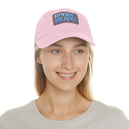 Pink Rhode Island baseball cap from the Rhode Island Baseball Caps and Dad Hats collection