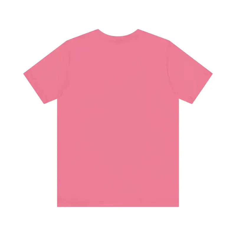 Pink short-sleeve Rhode Island Bridge Graphic Tee unisex t-shirt displayed on a flat surface