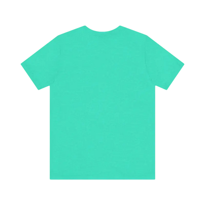 Aqua-colored Rhode Island Graphic Unisex Jersey Tee showcasing a stylish design