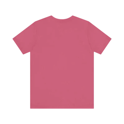 Rose-colored Rhode Island Graphic Unisex Jersey Tee displayed on a neutral background