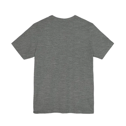Gray short-sleeved t-shirt from the Rhode Island Graphic Unisex Jersey Tee collection