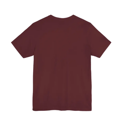 Maroon Rhode Island Graphic Unisex Jersey Tee displayed on a neutral background