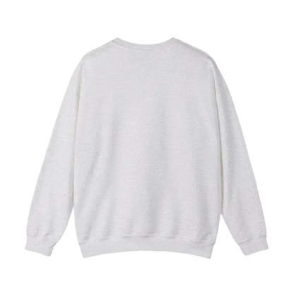 Gray crewneck sweatshirt from the Rhode Island Sunset collection in Black, White, and Pink