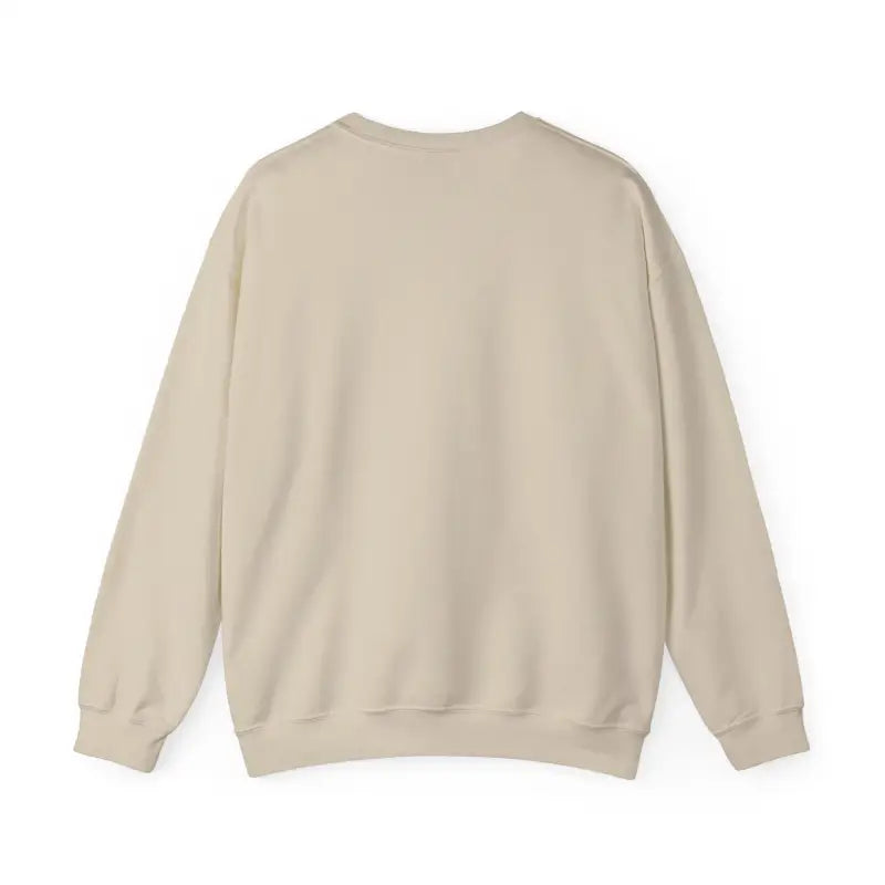 Beige Rhode Island Sunset Crewneck Sweatshirt Unisex Heavy Blend displayed on a neutral background