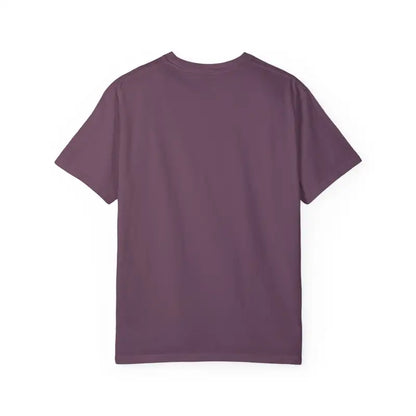 Plum-colored Rhode Island Unisex Garment Dyed Summer T Shirt for casual wear