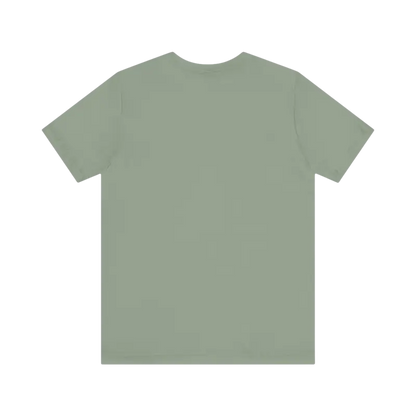 Sage green t-shirt from STEM Chariho Unisex Jersey Short Sleeve Tee for science lovers