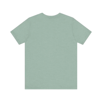Seafoam green t-shirt from STEM Chariho for science enthusiasts and education supporters