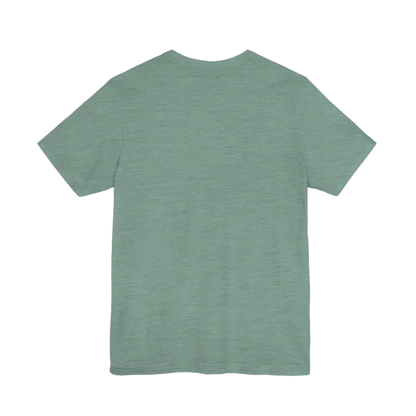 Green short-sleeved t-shirt from STEM Chariho for science enthusiasts and education
