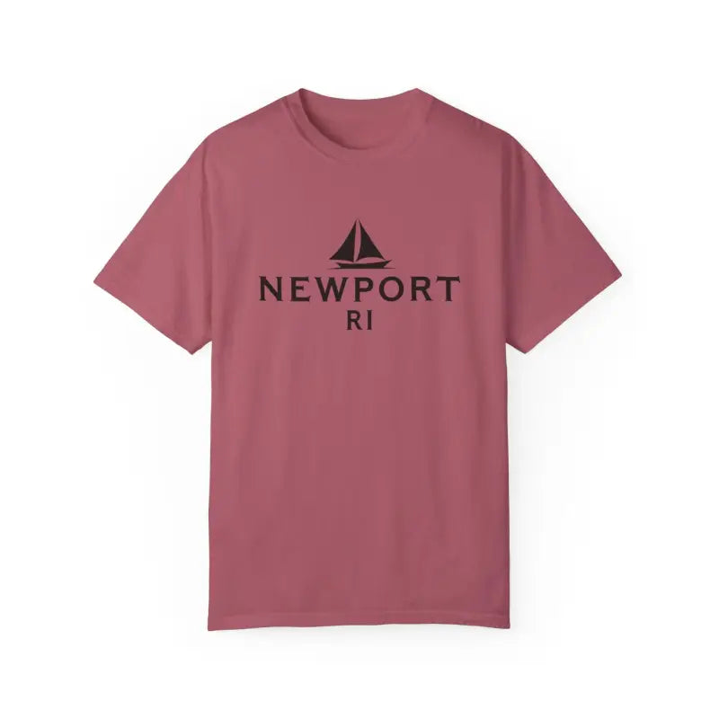 Mauve t-shirt featuring sailboat graphic from Sailboat T Shirt Simple Newport RI Design