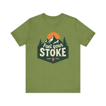 Olive green t-shirt from Seafoam Olive Salmon and Heather Green Unisex Jersey Tee
