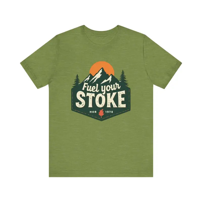 Olive green t-shirt from Seafoam Olive Salmon and Heather Green Unisex Jersey Tee