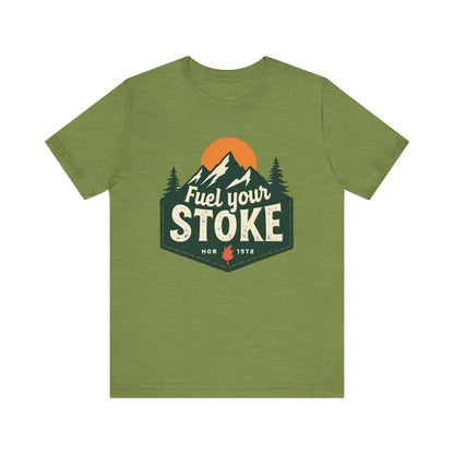 Olive green t-shirt from Seafoam Olive Salmon and Heather Green Unisex Jersey Tee