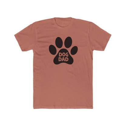 Simple Dog Dad Unisex Cotton Crew Tee featuring a stylish Dog Dad print design