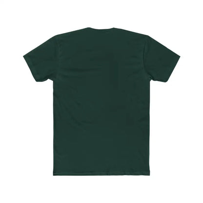 Dark green Simple Dog Dad Unisex Cotton Crew Tee displayed on a neutral background