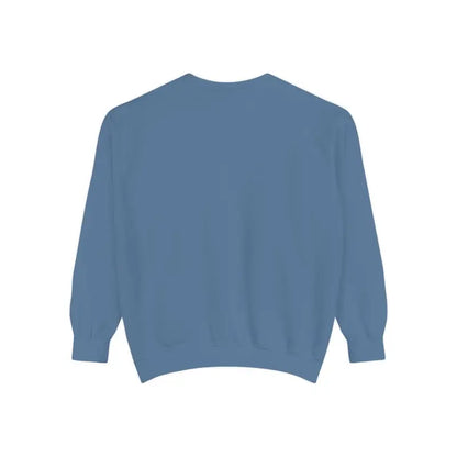 Blue crewneck sweatshirt from Sitting on the Dock Bite Me Unisex Garment Dyed collection