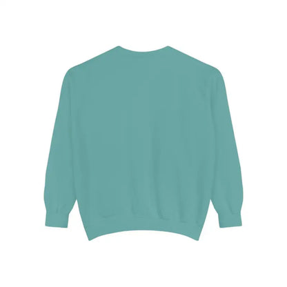 Turquoise crewneck sweatshirt from Sitting on the Dock Bite Me Unisex Garment Dyed collection