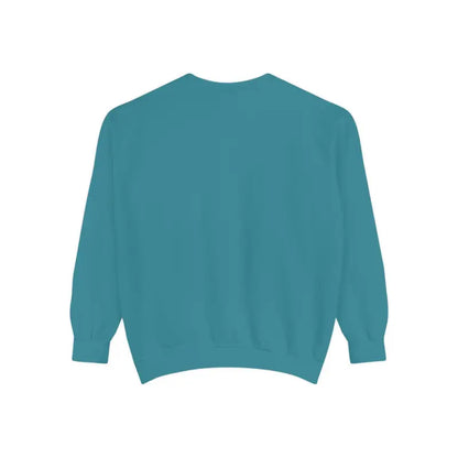 Turquoise crewneck sweatshirt from Sitting on the Dock Bite Me collection