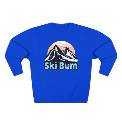 Blue Ski Bum sweatshirt from the Ski Bum Sweatshirt Collection in Blue Beige Black