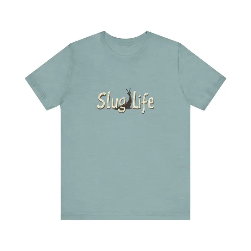 Light blue Slug Life Unisex Classic Tee Shirt for casual wear and style
