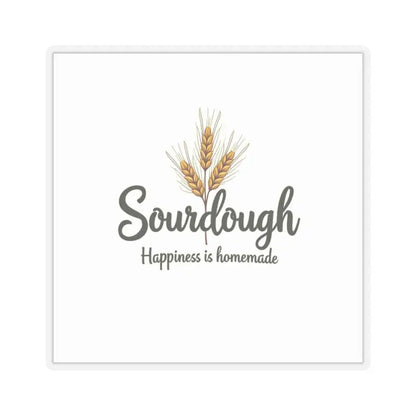 Sourdough Bakery sticker featuring a wheat graphic and sourdough-themed design