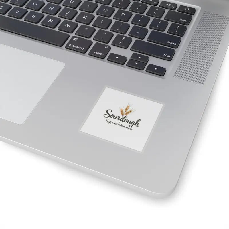 Square sticker featuring a wheat graphic for Sourdough Bakery products