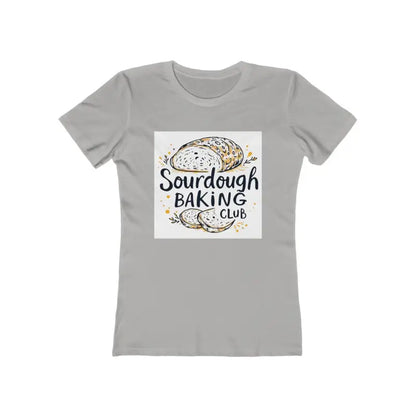 Gray T-shirt featuring a sourdough bread graphic for Sourdough Baking Club Women’s T-Shirt
