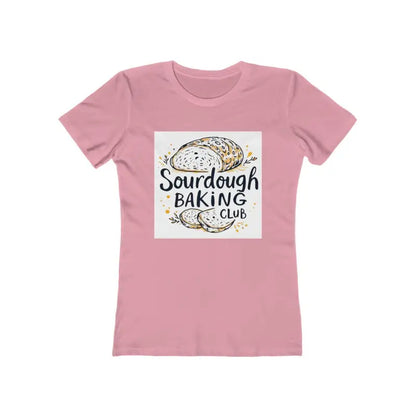 Pink Sourdough Baking Club Women’s T-shirt featuring sourdough bread graphic design