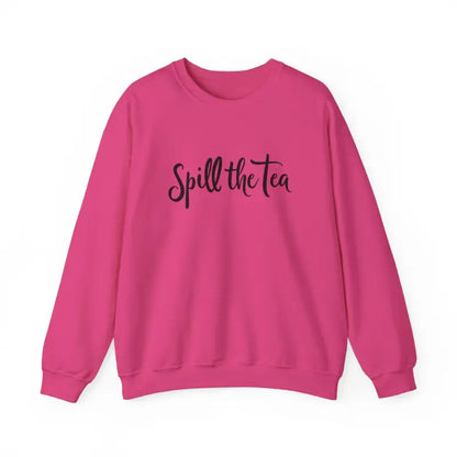 Pink Spill the Tea Sweatshirt providing a cozy and casual style for all occasions